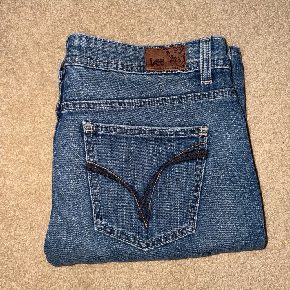 Lee Blue Relaxed Jeans Classic Denim Style